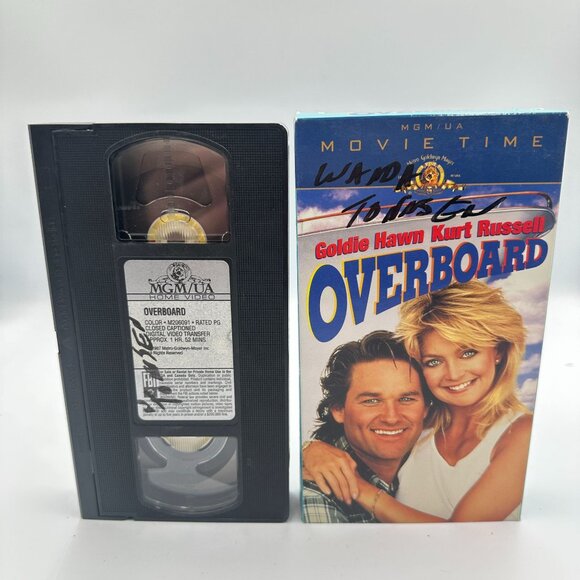 Overboard VHS Movie Goldie Hawn & Kurt Russell 1987 Comedy MGM/UA - Picture 3 of 3